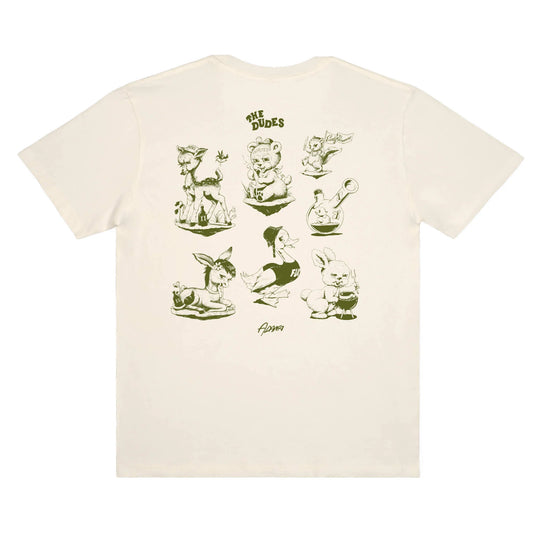 THE DUDES - DUDES FRIENDS TEE - ALMOND MILK