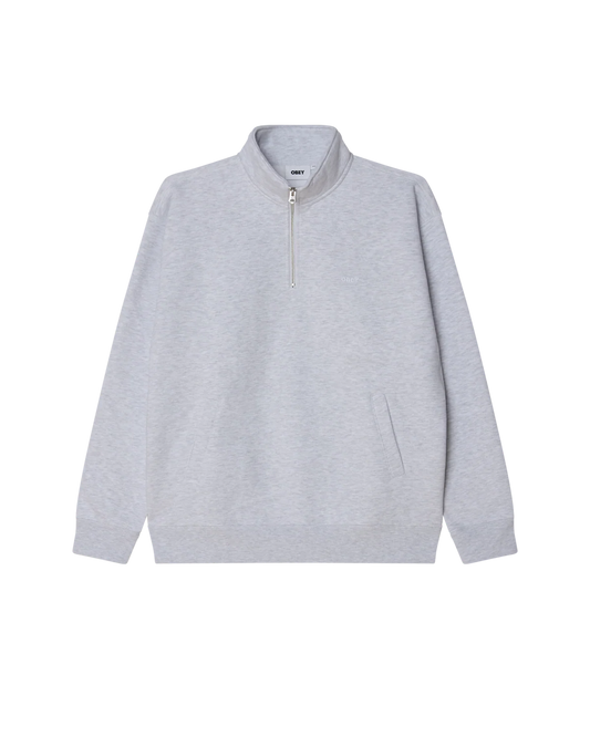 OBEY - ESTABLISHED WORKS BOLD MOCKNECK - ASH GREY