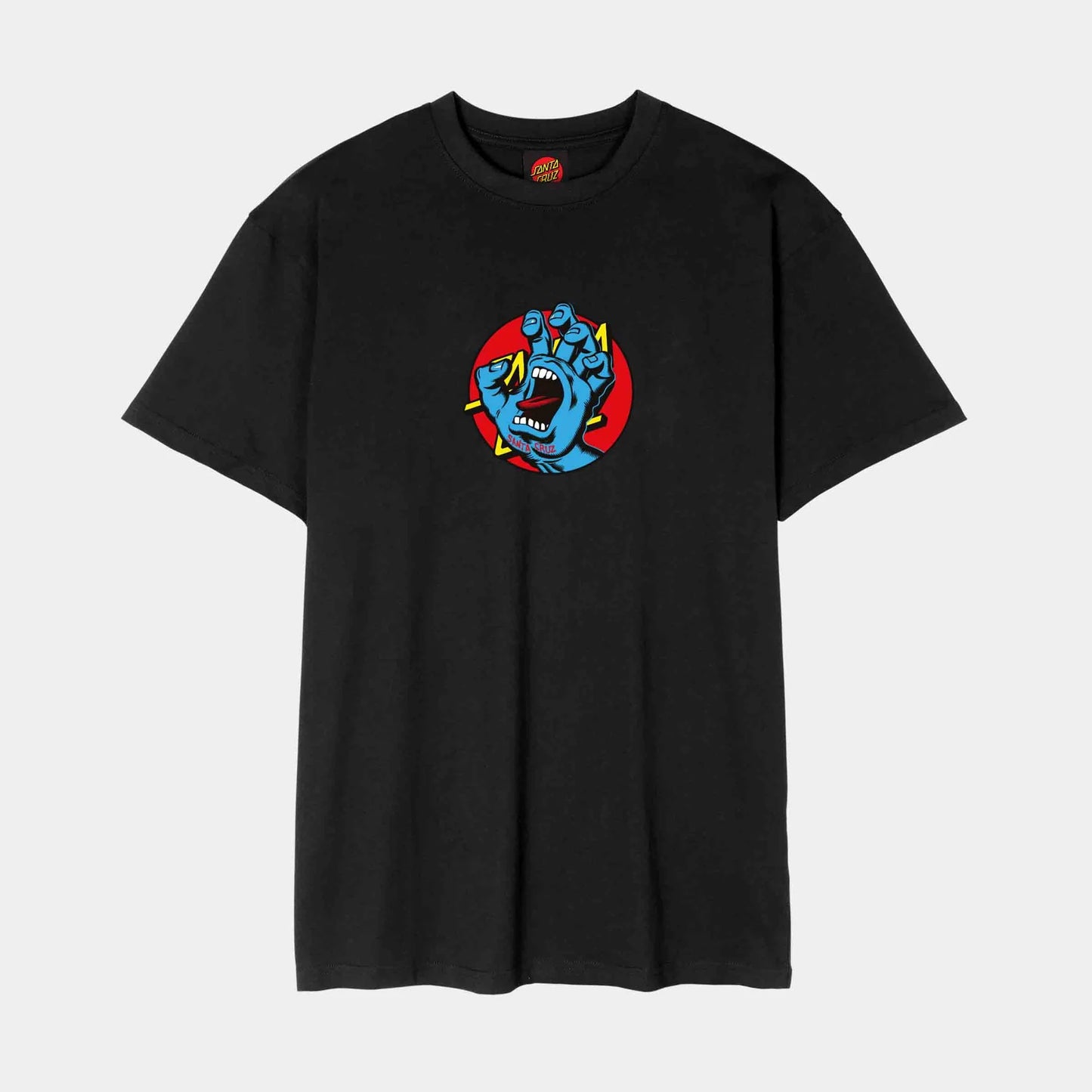SANTA CRUZ - YOUTH HAND DOT FRONT TEE - BLACK