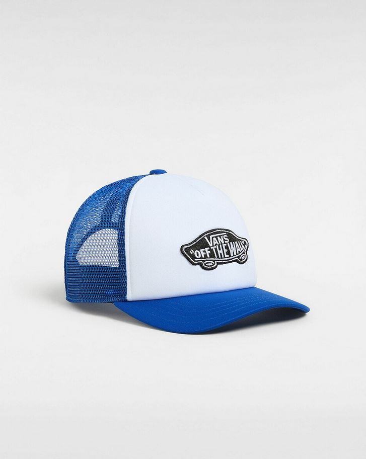 VANS - CLASSIC PATCH YOUTH TRUCKER CAP - BLUE/WHITE - OS