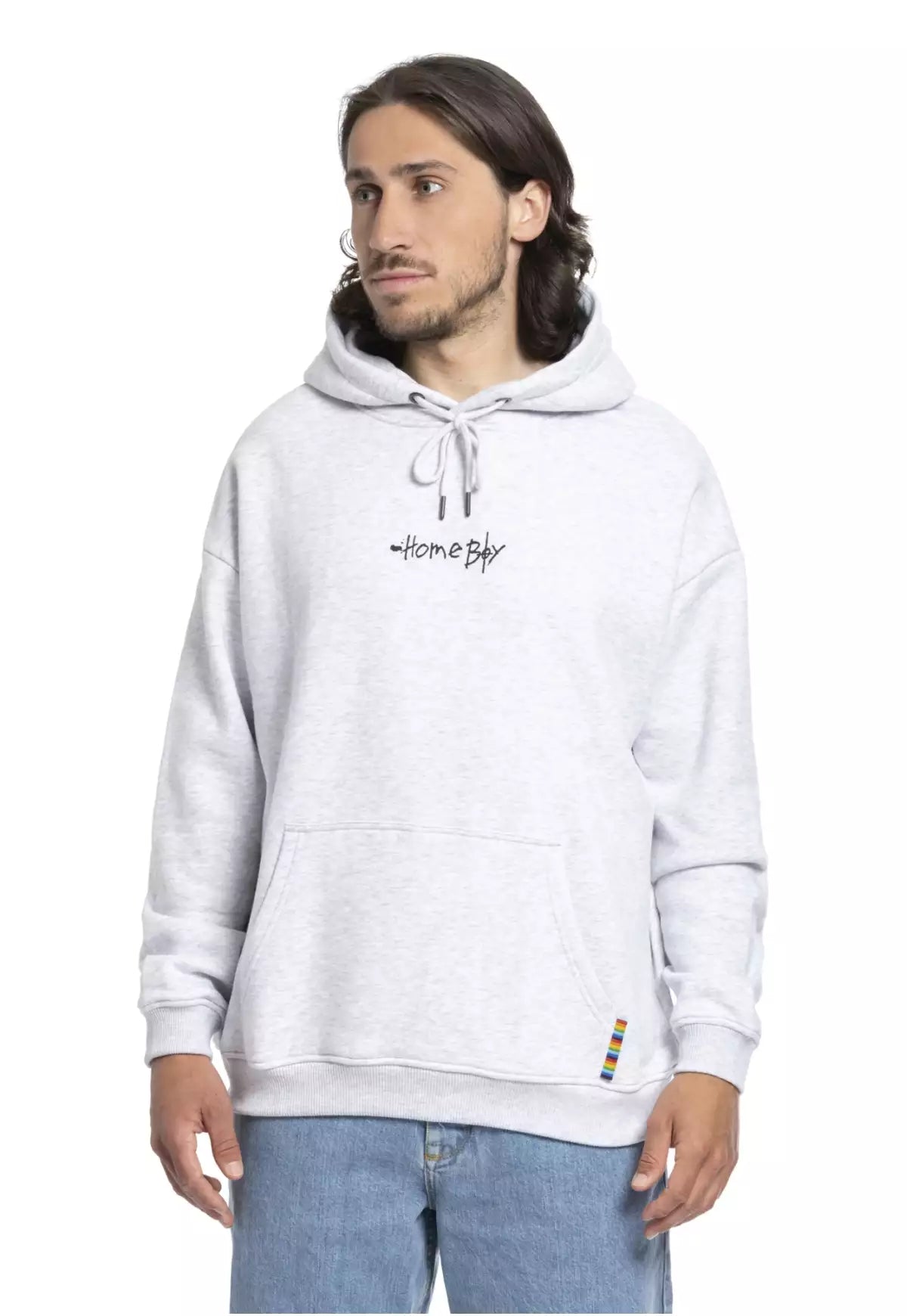 HOMEBOY - FAT LIPS HOOD - ASH HEATHER