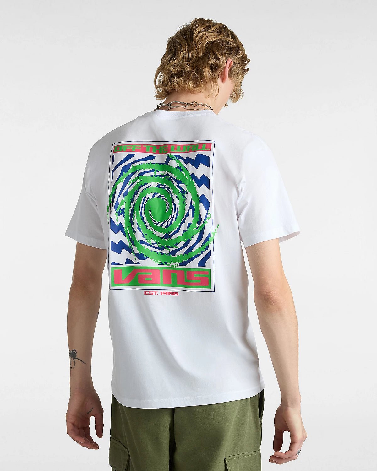 VANS - WORMHOLE WARPED SS TEE - WHITE