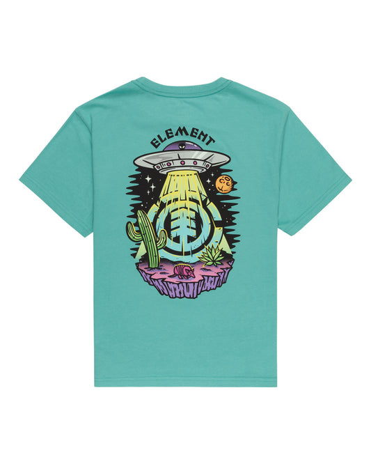 ELEMENT - BEAM UP SS YOUTH TEE - LAGOON