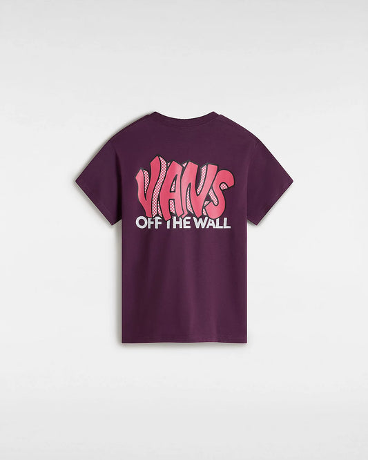 VANS - VANS TAG SS YOUTH TEE - BLACKBERRY WINE
