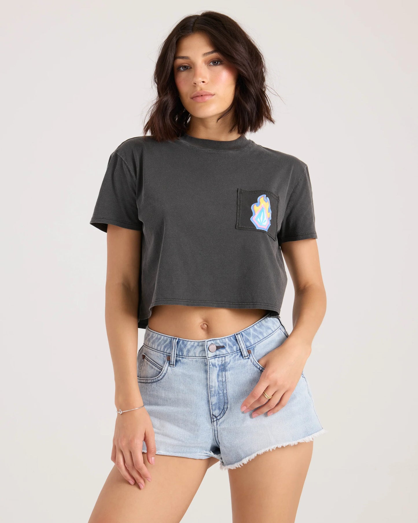 VOLCOM - POCKET DIAL TEE - VINTAGE BLACK