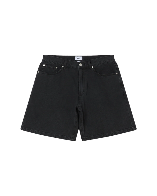 OBEY - EMERSON DENIM SHORT - WASHED BLACK