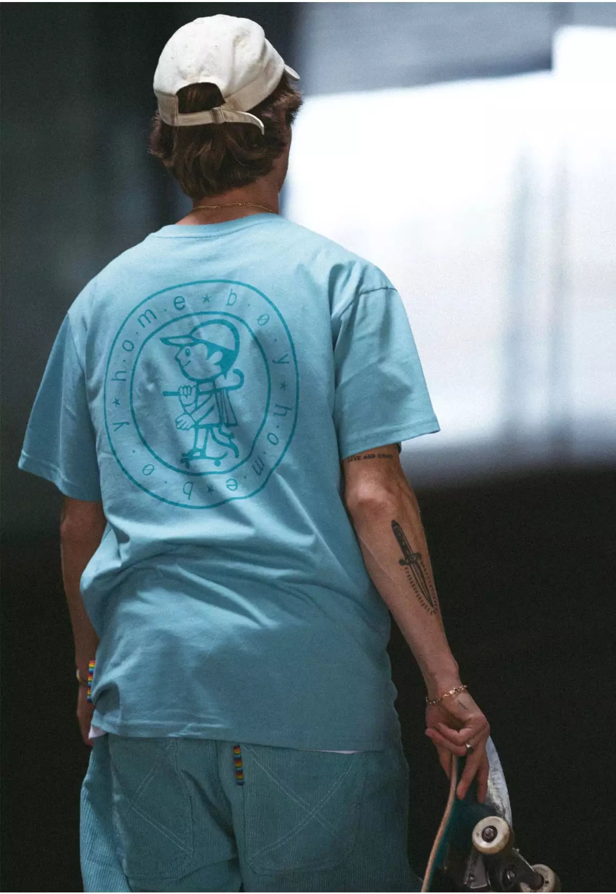 HOMEBOY - HANS DEN SKATER TEE - ICE BLUE