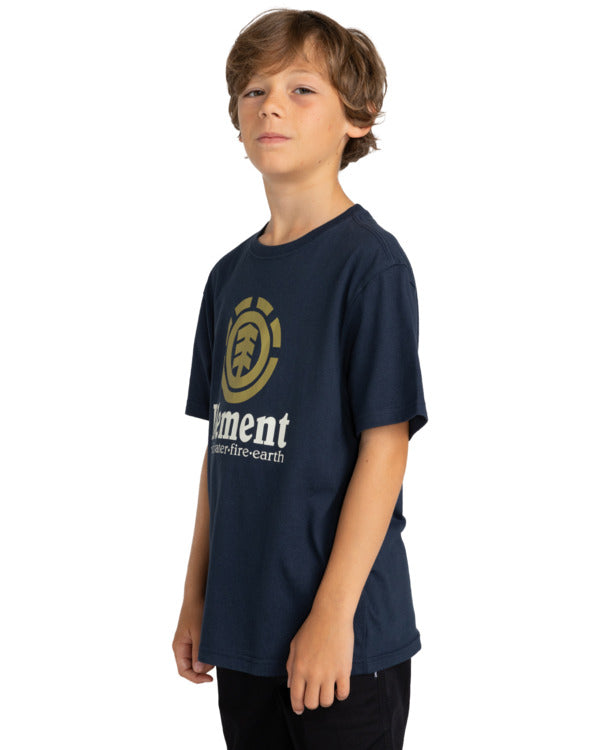 ELEMENT - VERTICAL SS YOUTH TEE - ECLIPSE NAVY