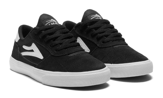 LAKAI - CAMBRIDGE KIDS - BLACK/WHITE SUEDE
