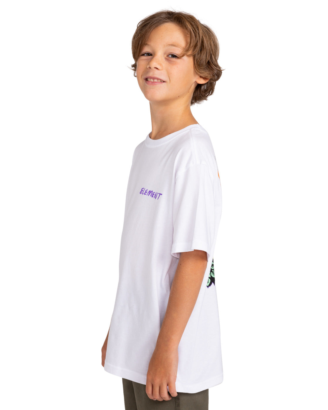 ELEMENT - JURASSIC SS YOUTH TEE - OPTIC WHITE