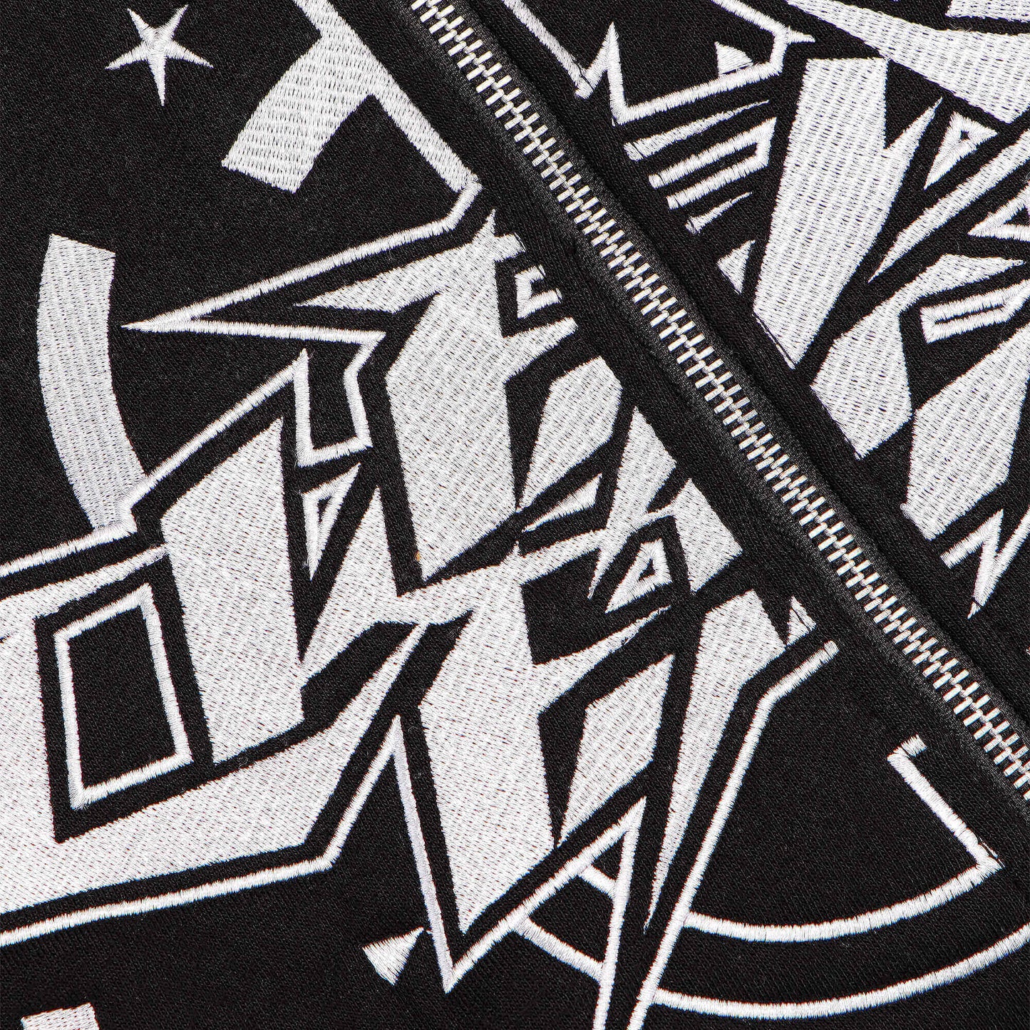 KEEP IT CLEAN - INFINITY FULL ZIPPER HOOD - BLACK/WHITE