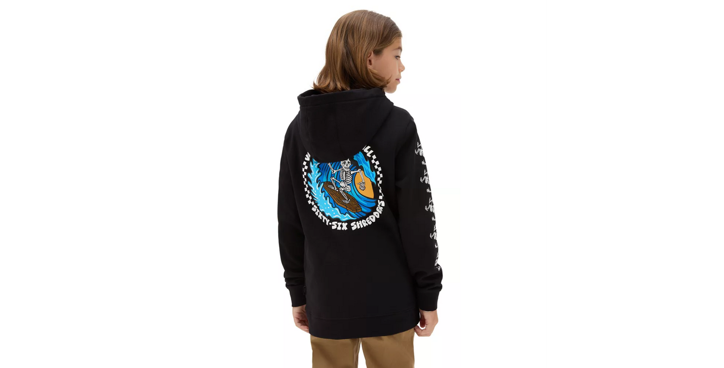 VANS - 66 SHREDDERS YOUTH PULLOVER HOODIE - BLACK