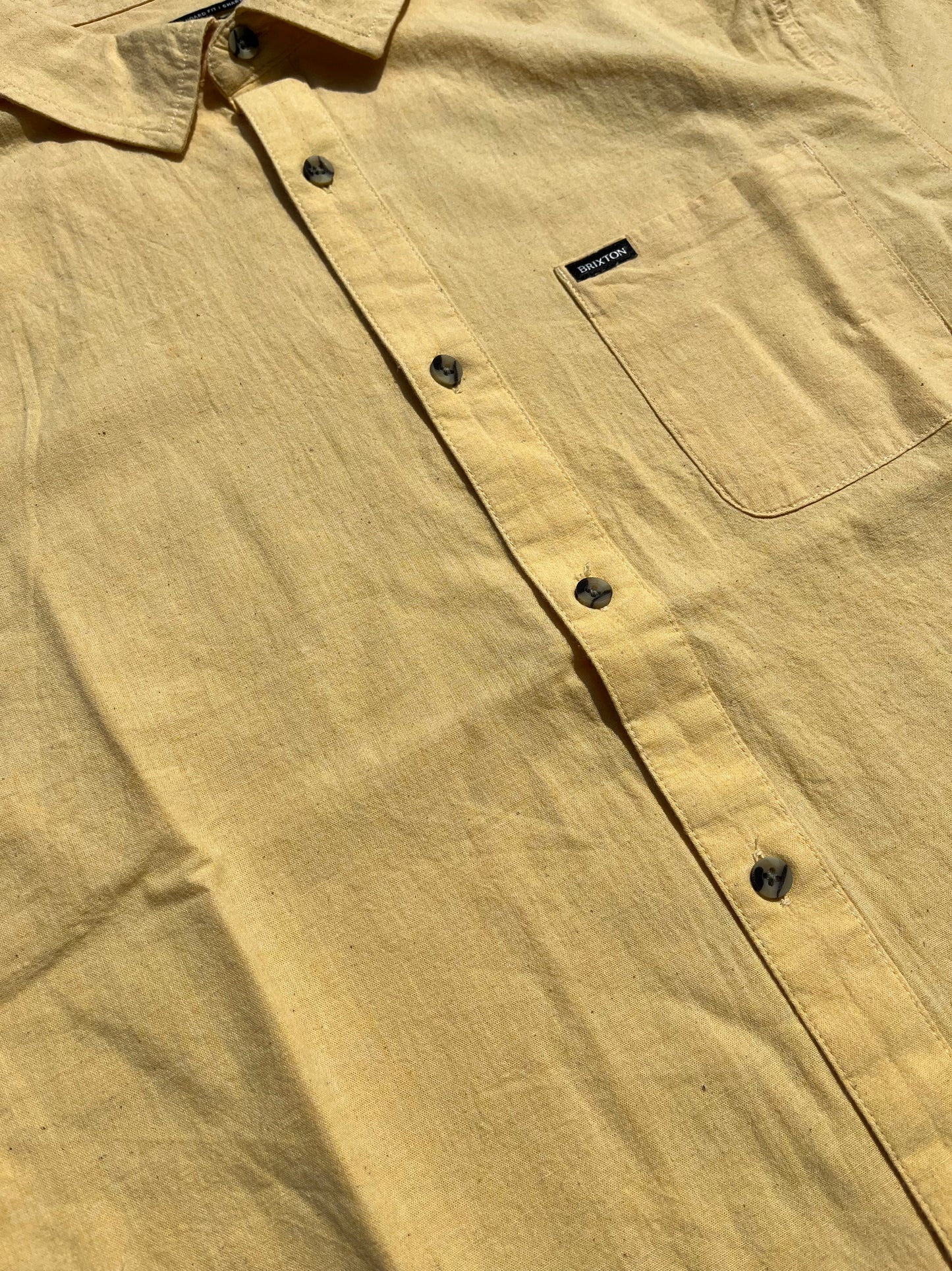 BRIXTON - CHARTER FEATHERWEIGHT S/S WVN - HEATHER STRAW