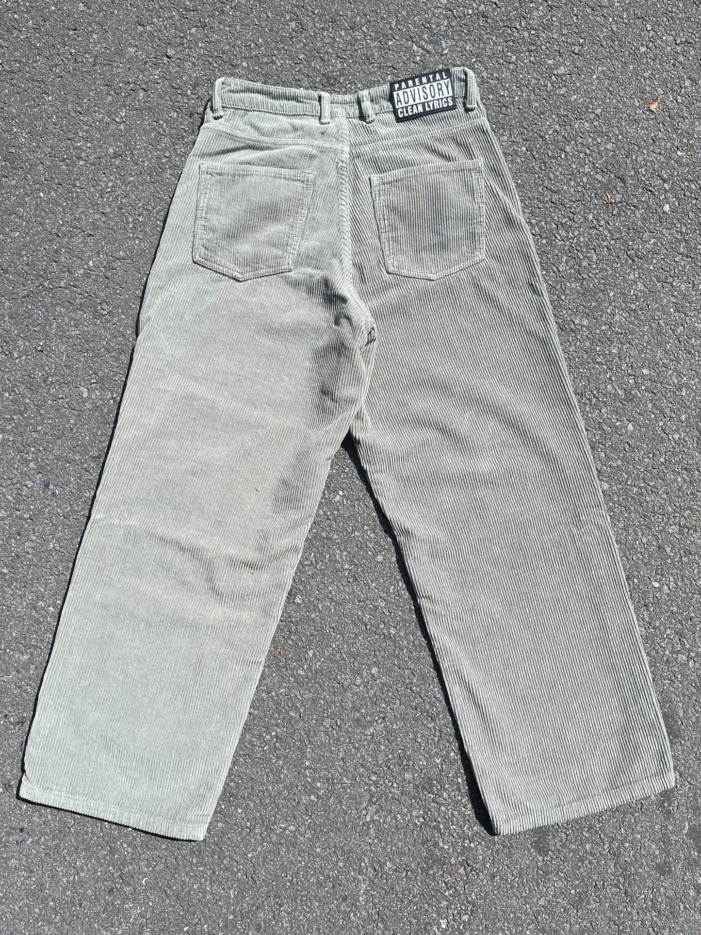KEEP IT CLEAN - LOOSE PANT CORDUROY - GREY MINT