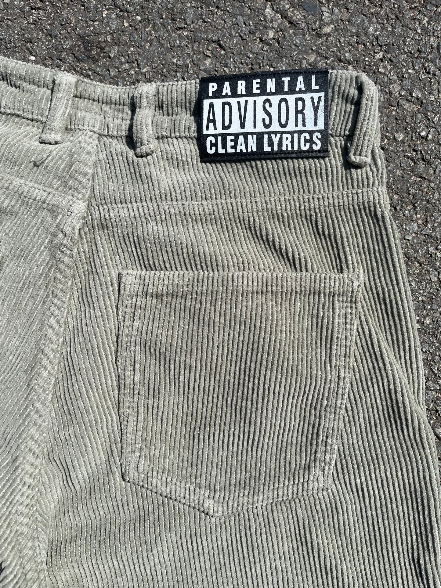 KEEP IT CLEAN - LOOSE PANT CORDUROY - GREY MINT