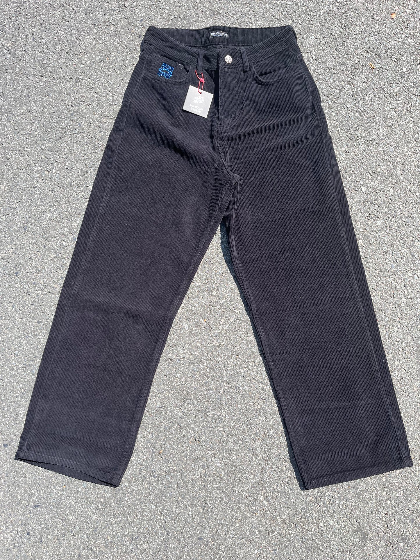 KEEP IT CLEAN - LOOSE PANT CORDUROY - BLACK