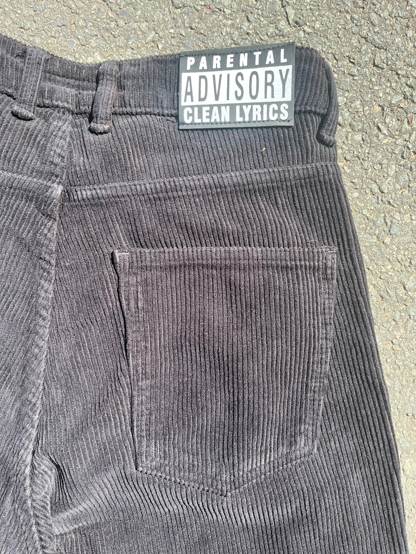 KEEP IT CLEAN - LOOSE PANT CORDUROY - BLACK