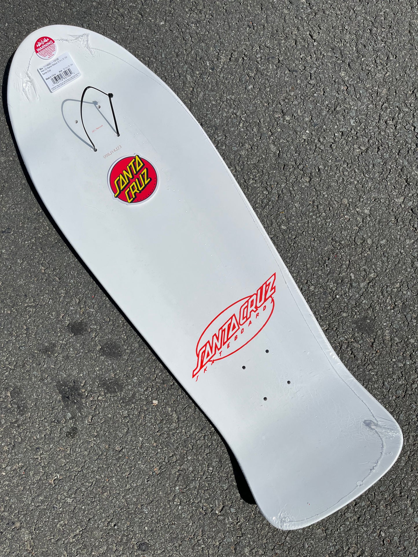 SANTA CRUZ - MEEK OG SLASHER REISSUE - WHITE - 10.1