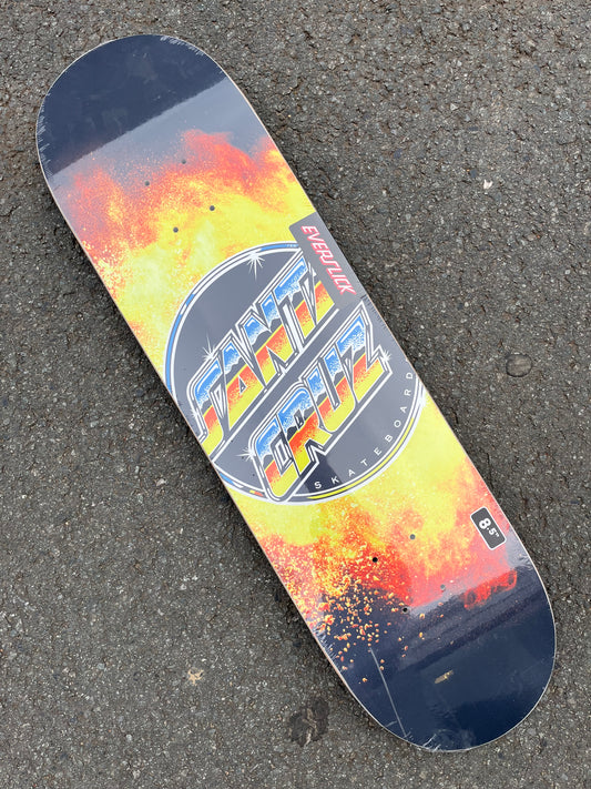 SANTA CRUZ - CHROME DOT FLAME EVERSLICK - 8.5