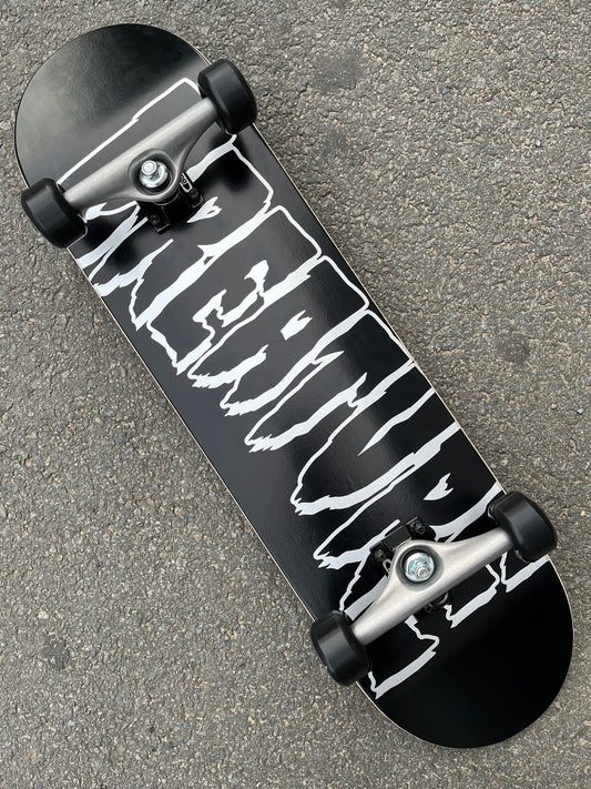 CREATURE - LOGO OUTLINE METALLIC COMPLETE - BLACK - 8.25