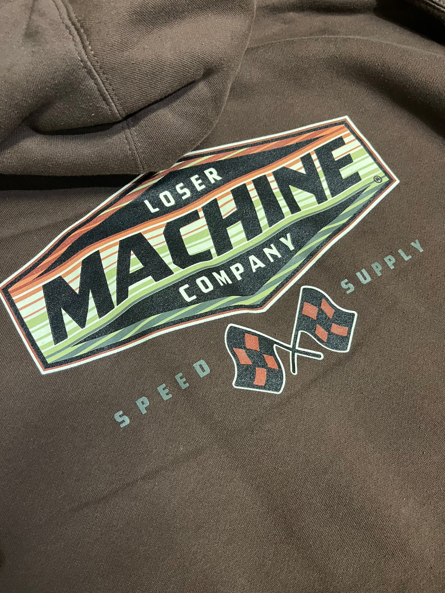 LOSER MACHINE - OVERDRIVE-SERAPE PULLOVER FLEECE - BROWN