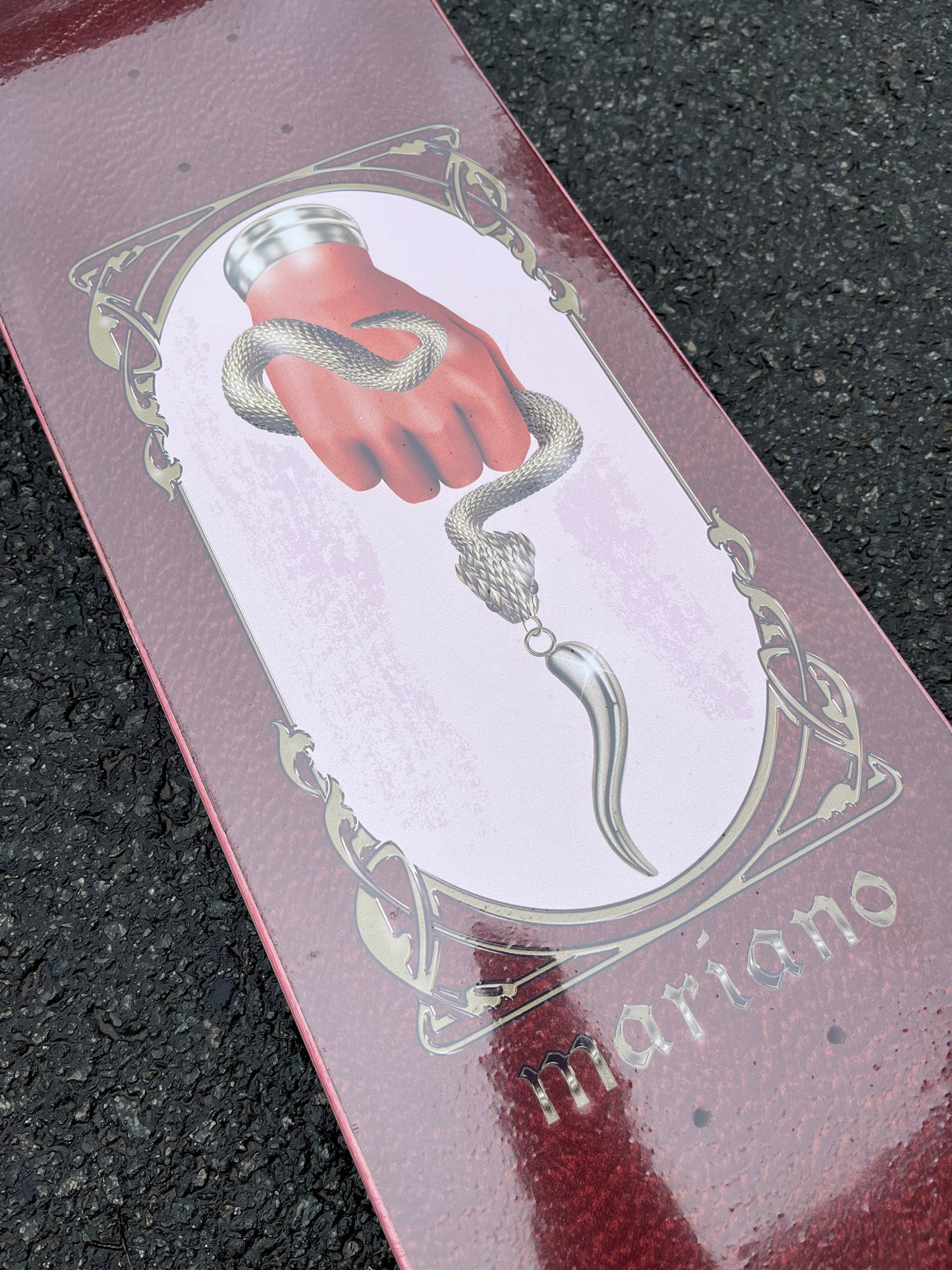 APRIL - MARIANO CORNETTO - BURGUNDY - 8.25