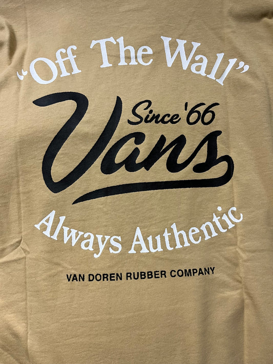VANS - GAS STATION LOGO TEE - TAUPE
