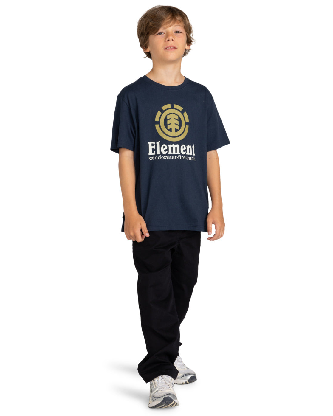 ELEMENT - VERTICAL SS YOUTH TEE - ECLIPSE NAVY