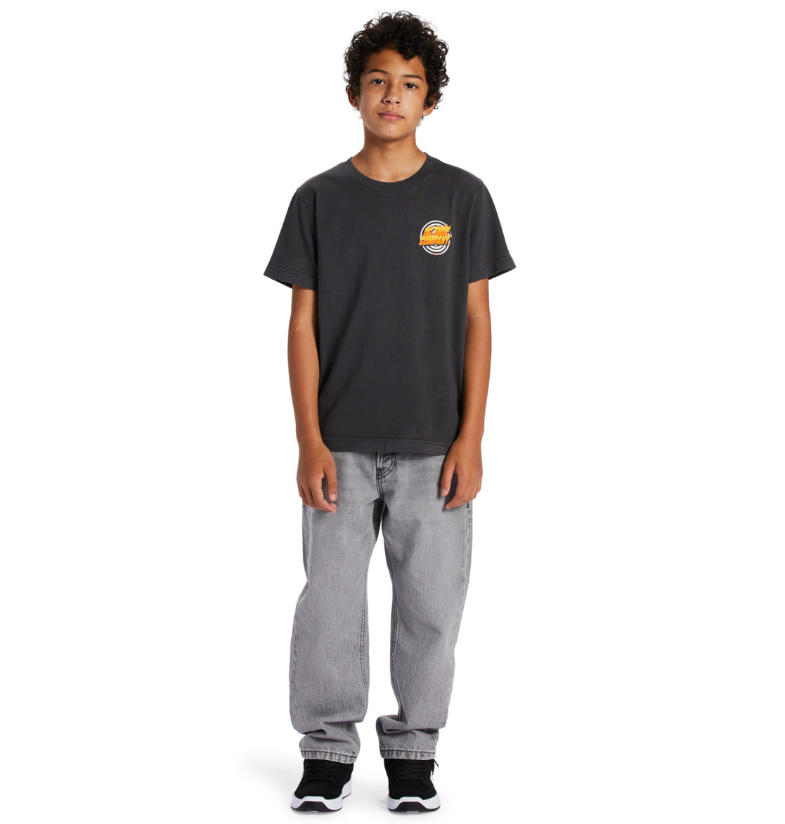 DC - BURNER TEE BOY - CHARCOAL