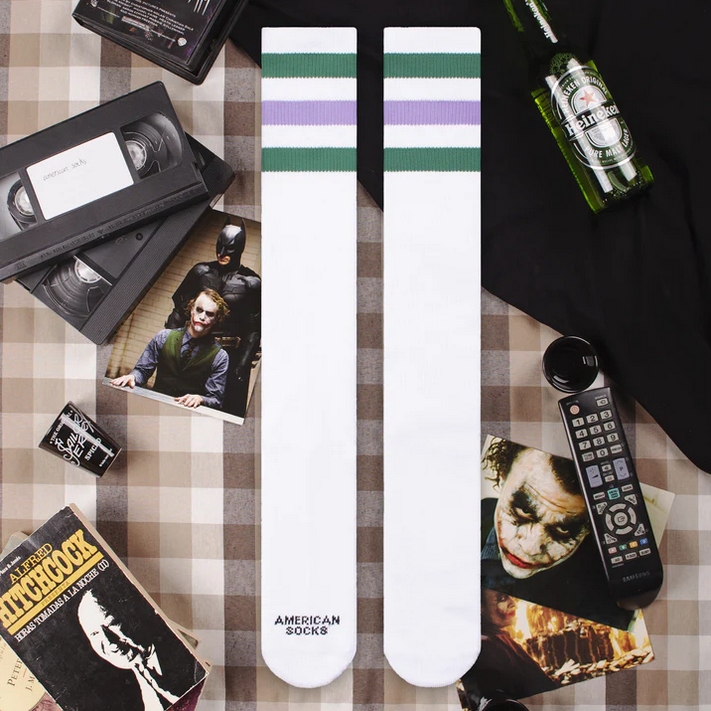 AMERICAN SOCKS - JOKER KNEE HIGH - OS - WHITE