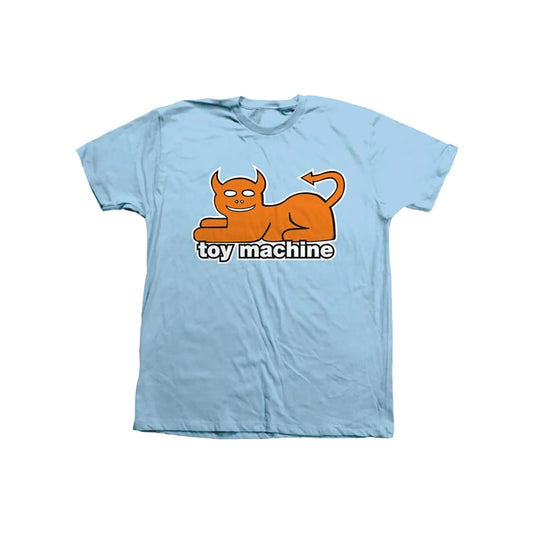 TOY MACHINE - DEVIL CAT YOUTH SS TEE - LIGHT BLUE