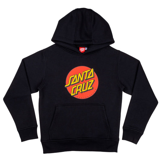 SANTA CRUZ - YOUTH CLASSIC DOT HOOD - BLACK