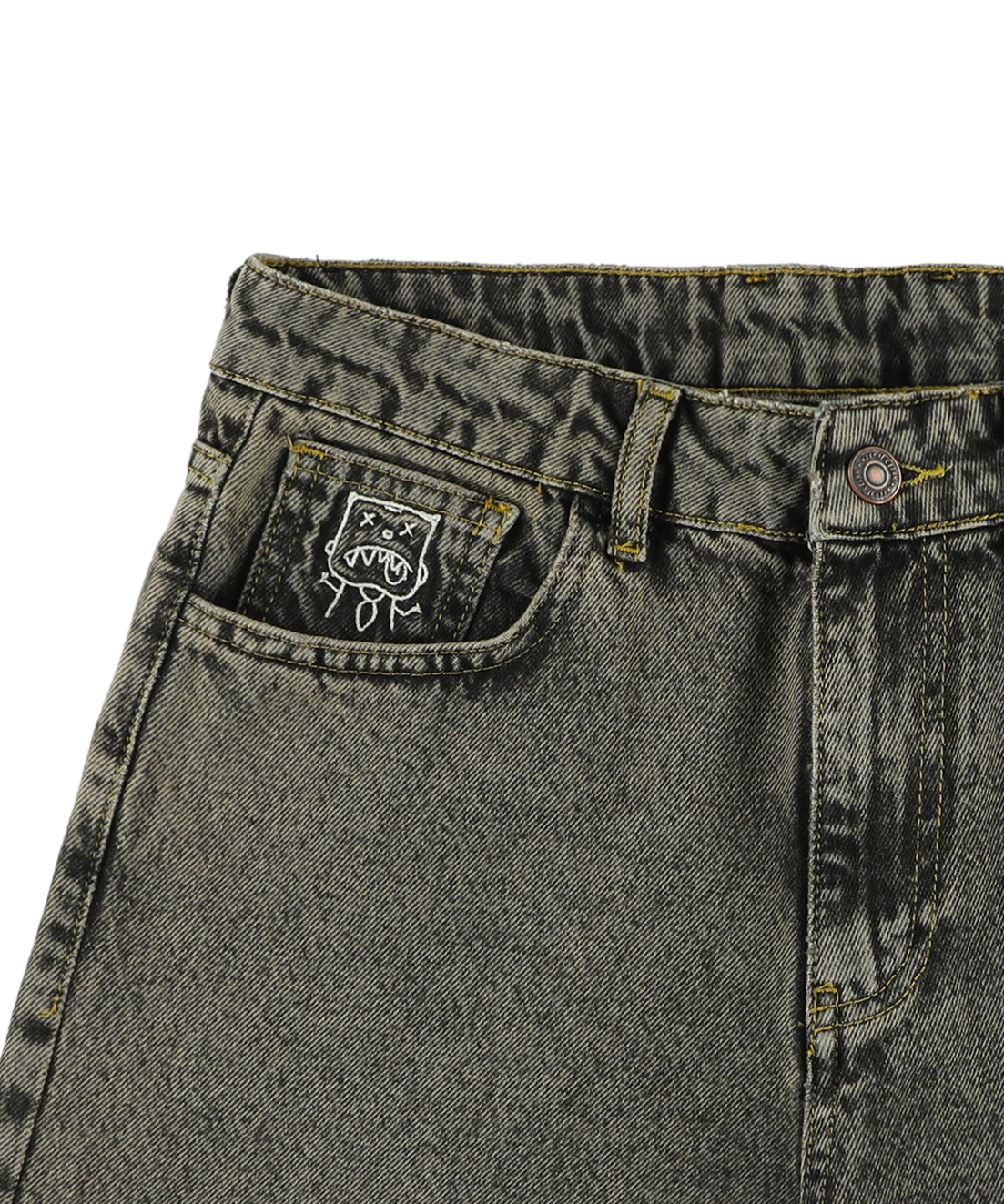 KEEP IT CLEAN - LOOSE SHORT - SILVER/BROWN