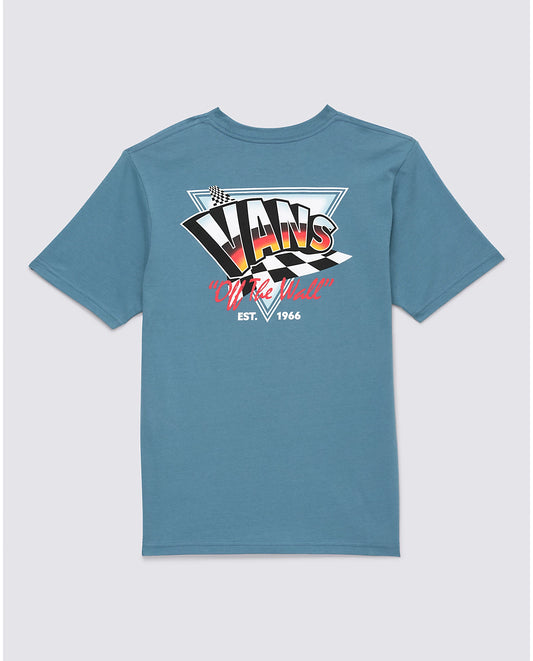 VANS - HOLE HOT YOUTH TEE - BLUESTONE