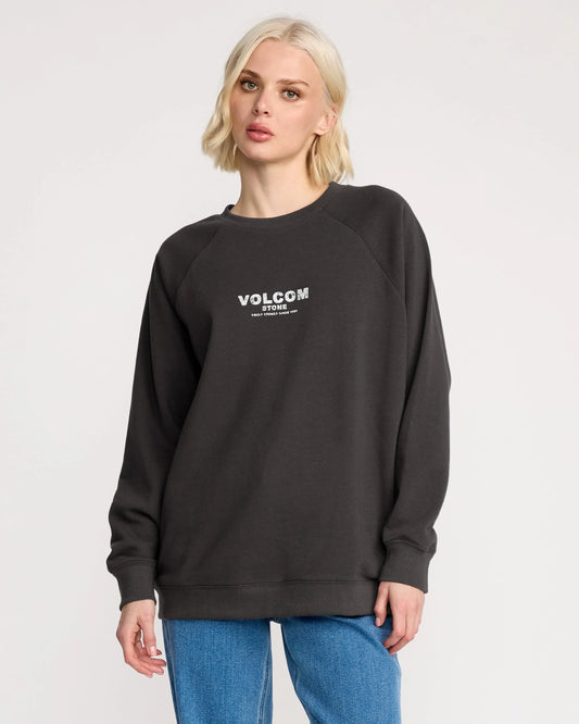 VOLCOM - STONE MAGIC WOMEN CREW - BLACK