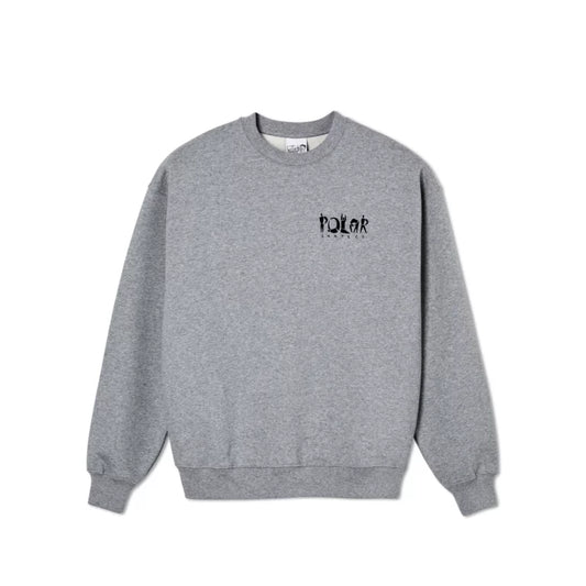 POLAR - GROUP LOGO CREWNECK - HEATHER GREY