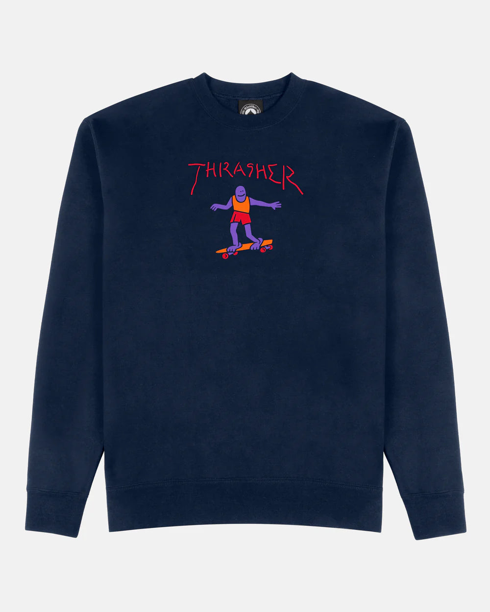 THRASHER - GONZ LOGO CREWNECK - NAVY