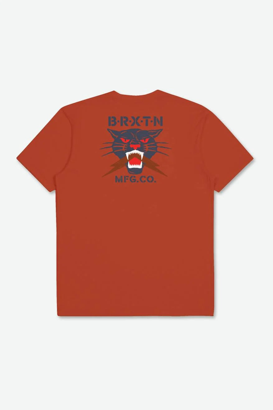 BRIXTON - SPARKS S/S TLRT - BURNT RED