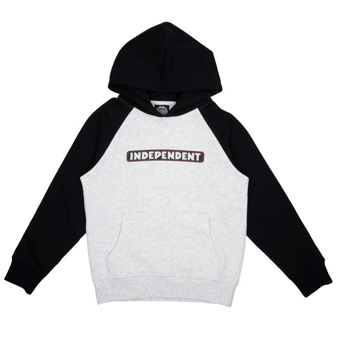 INDEPENDENT - BAR YOUTH HOOD - BLACK/HEATHER GREY