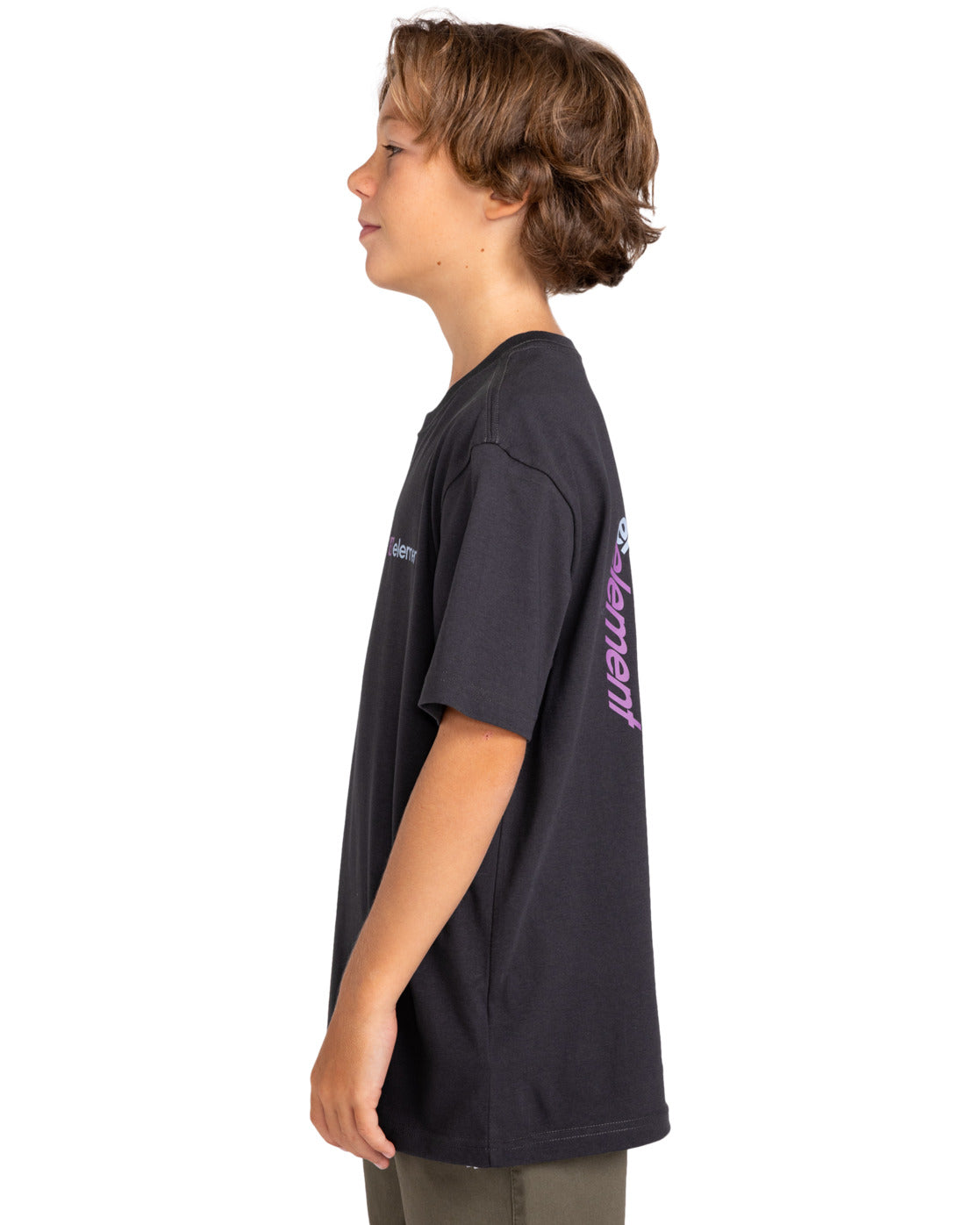 ELEMENT - JOINT CUBE SS YOUTH TEE - OFF BLACK