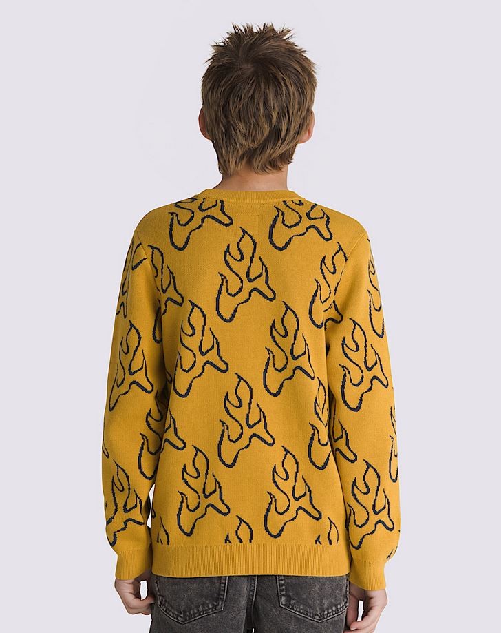 VANS - BLAZE YOUTH CREWNECK - HARVEST GOLD