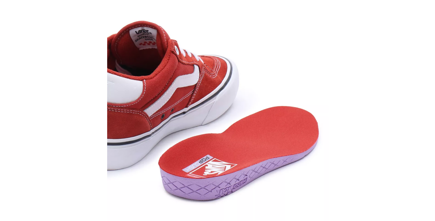 VANS - ROWAN - RED/WHITE
