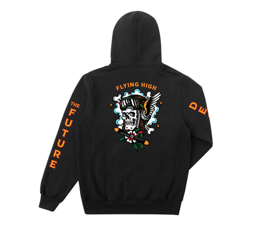 LOSER MACHINE - AIRMAN WICKING PULLOVER FLEECE - BLACK