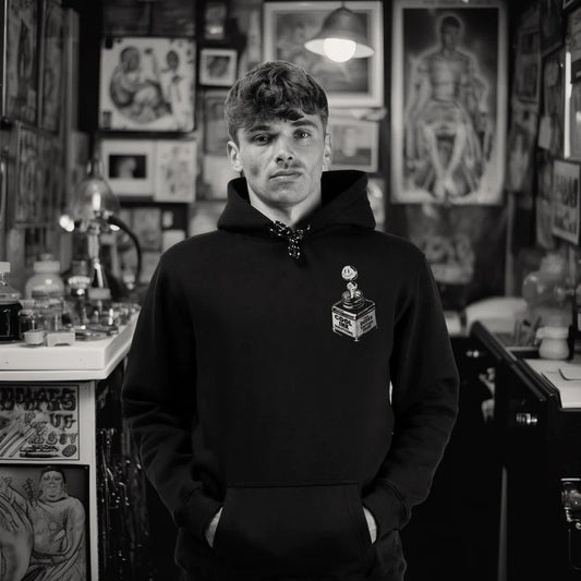 THE DUDES - COOL INK CLASSIC HOODIE - BLACK
