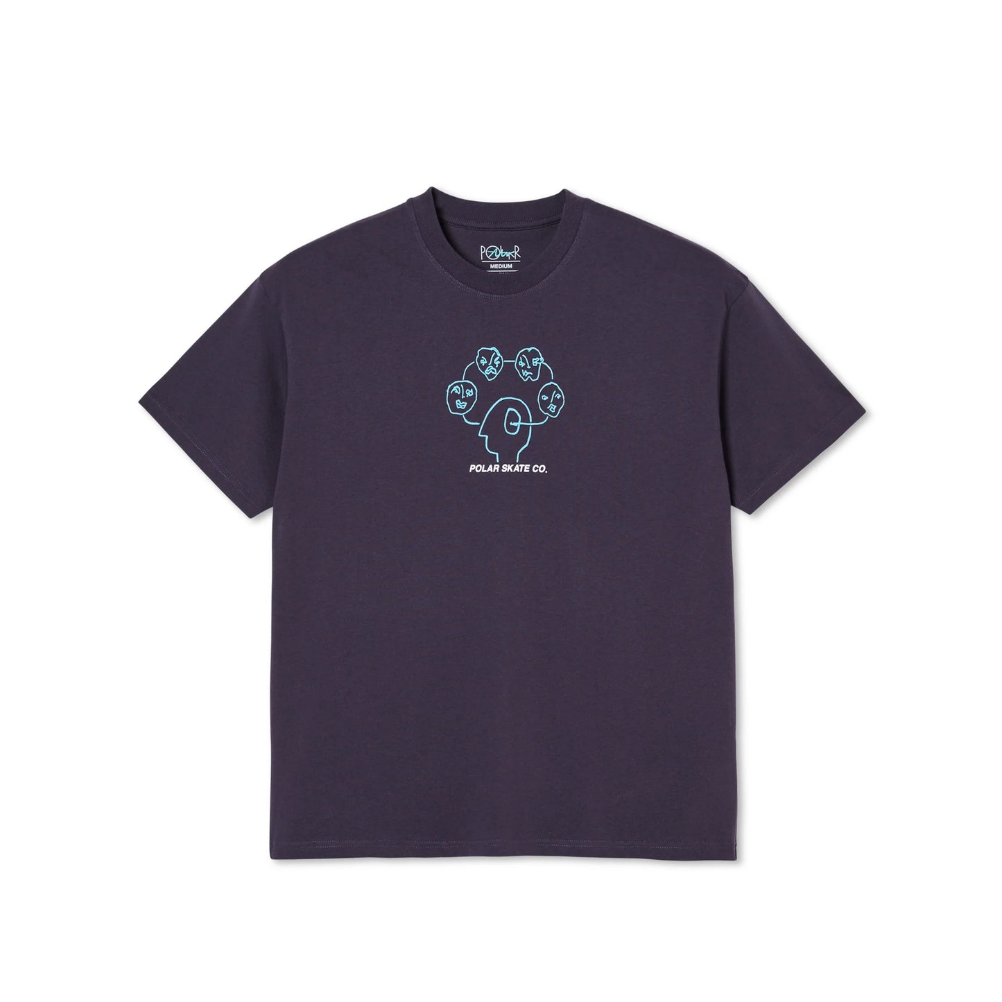 POLAR - HEAD SPACE TEE - VIOLET/WHITE