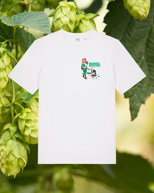 MARCEL - HOPS N POPS TWO TEE - WHITE