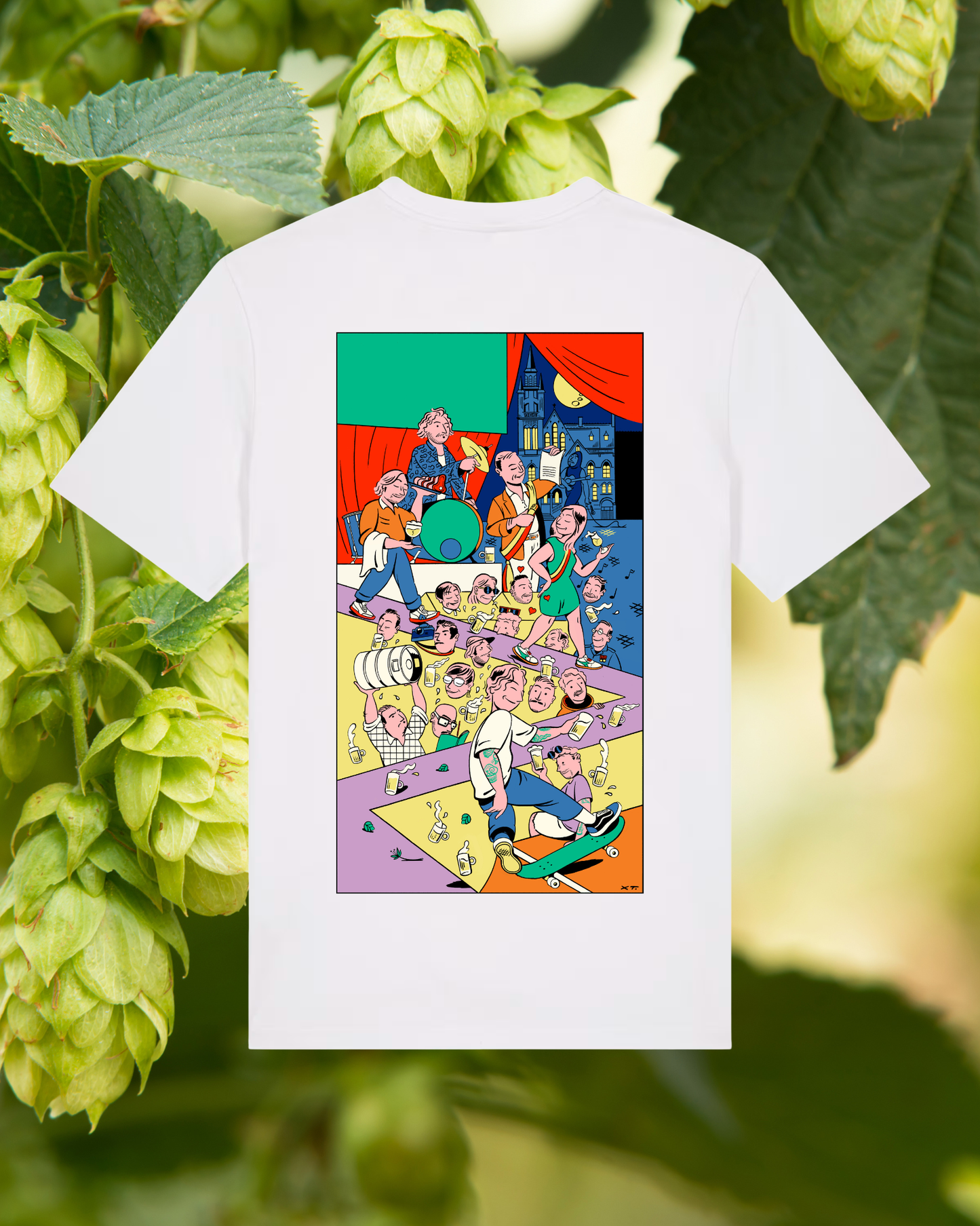 MARCEL - HOPS N POPS TWO TEE - WHITE