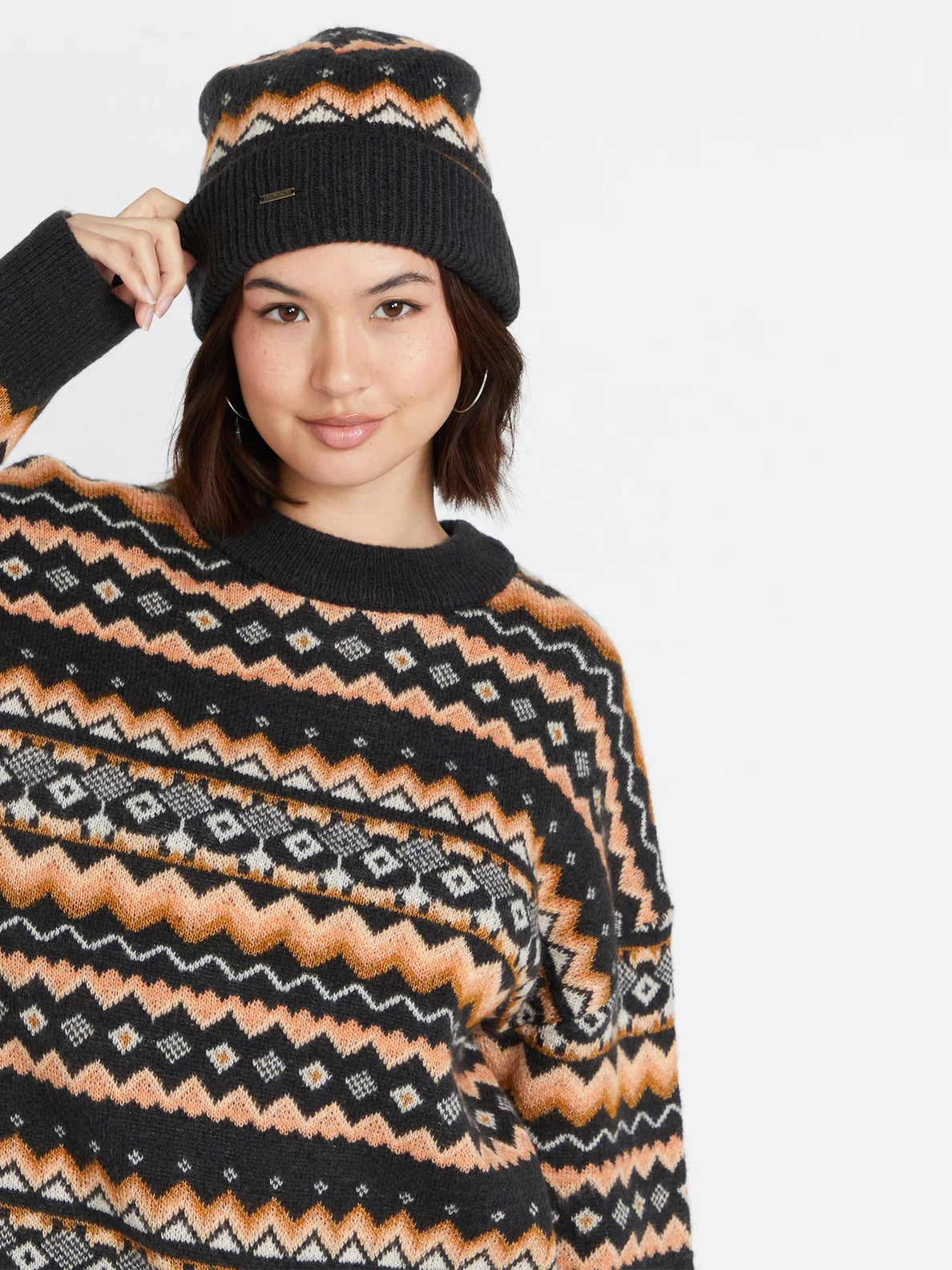 VOLCOM - NOT FAIRISLE BEANIE - VINTAGE BLACK