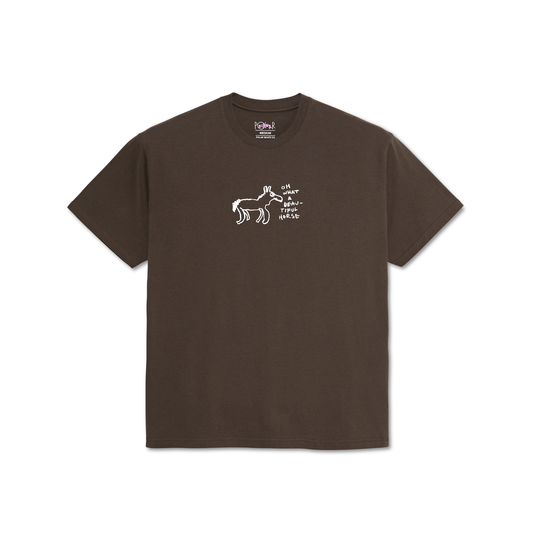 POLAR - BEAUTIFUL HORSES TEE - CHOCOLATE