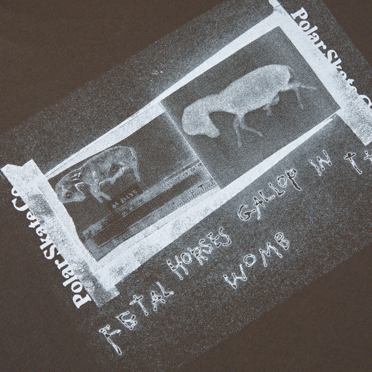 POLAR - BEAUTIFUL HORSES TEE - CHOCOLATE